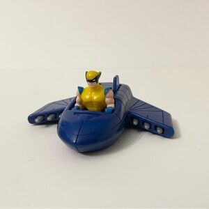 1996 Marvel X-Men Wolverine Blue Plastic Toy Vehicle